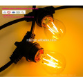 SL-50 Impermeable 15M 15 sockets Cadena de iluminación Comercial grado E26 E27 Holiday LED Cadena de luz